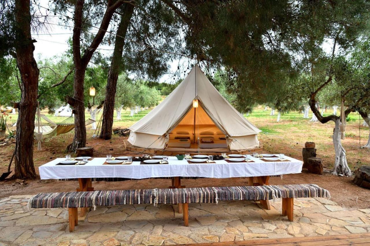 Вилла Glamping At A Lovely Tent In Skiaxtro- Маратополис Экстерьер фото